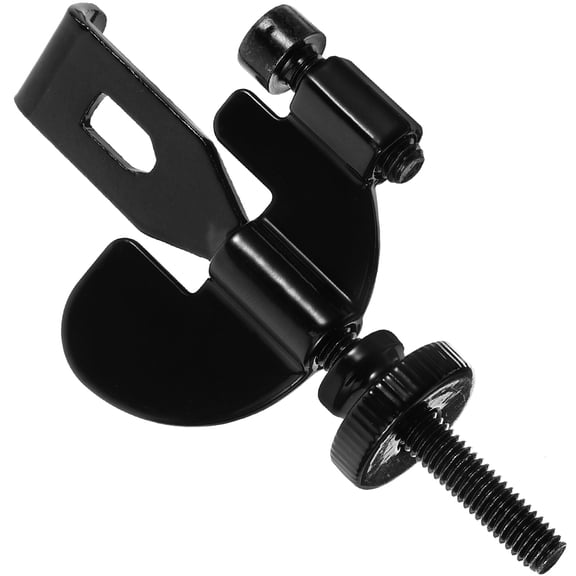 Toyvian Multi Functional Portable Door Lock Black Metal Door Stopper for Home and Travel