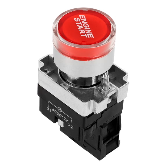 Toyvian Universal Push Button Ignition Switch for Cars Sleek Black Auto Engine Starter