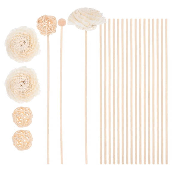 Toyvian Natural Rattan Oil Diffuser Sticks for Home Odor Elimination and Easy Use