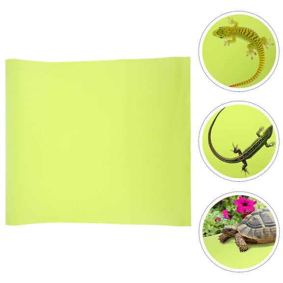 Toyvian Light Green Reptile Substrate Carpet Eva Terrarium Bedding for Bearded Dragon