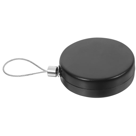 Toyvian Retractable Anti Theft Steel Wire Holder with Automatic Retraction for Security in Black