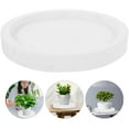 thumbnail image 1 of Toyvian Round Plastic Plant Drainage Tray White Pot Saucers for Indoor Flower Pot Water Catching, 1 of 5