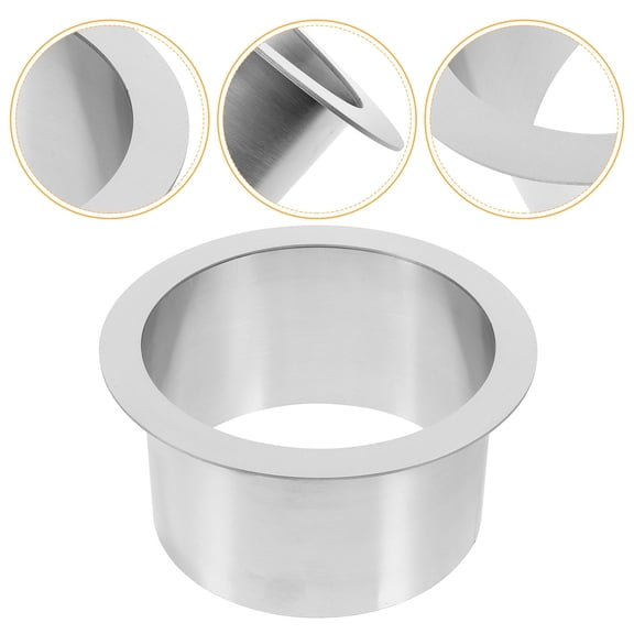 Toyvian Stainless Steel Drop-In Trash Chute in for Easy Bag Replacement and Convenient Waste Storage