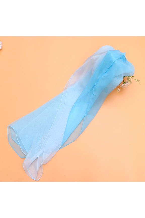 1Pc Elegant Muffler Sky Blue Breathable Cape Stylish Summer Scarf