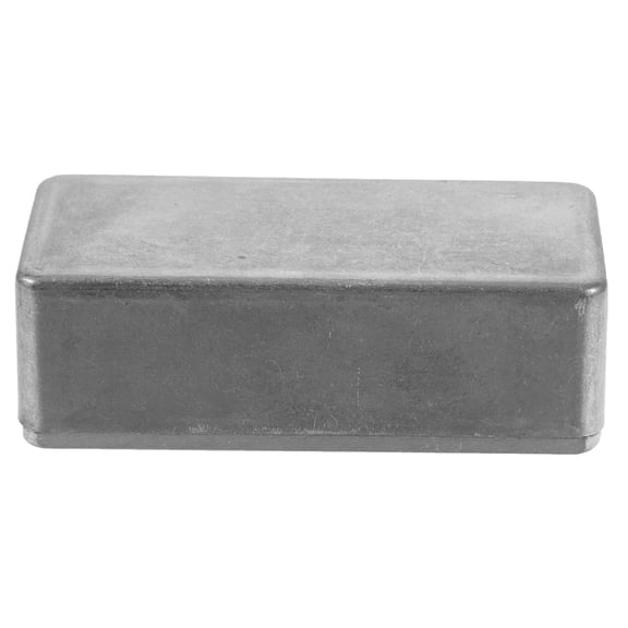 Toyvian Guitar Pedal Box Enclosure Silver Aluminum Alloy for Internal Component Storage 1Pack