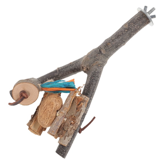 Toyvian Platform Toy Bird Perch Wood 1Pack