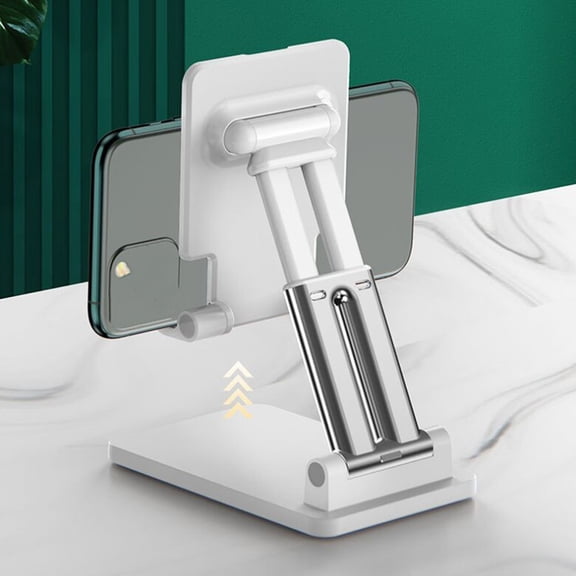 Toyvian White Adjustable Desktop Charging Dock Stand with Stable Support for Tablets, Phones, and Multiple Device Holders