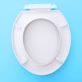 thumbnail image 1 of Toyvian Bathroom Toilet Seat Cover White PP 1Pcs 17.1x14.4x2 In, 1 of 8