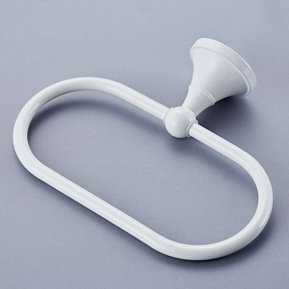 Toyvian Towel Bracket Wall White Copper Space-saving for Use 1Pcs