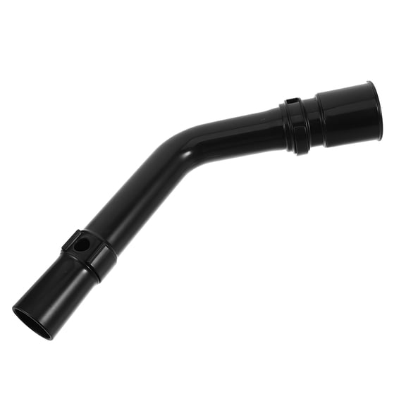 Toyvian Black Plastic Vacuum Cleaner Extension Tube with Ergonomic Curved Handle