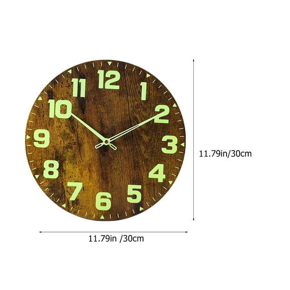 Toyvian Silent Coffee Wooden Wall Clock Home Decor Ideal for Gifting