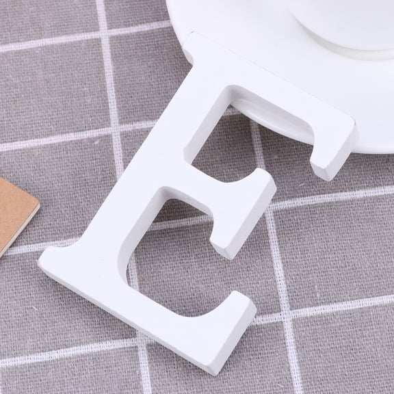 Toyvian wall decor letters Letter E Ornament White Decorative Store 1Set