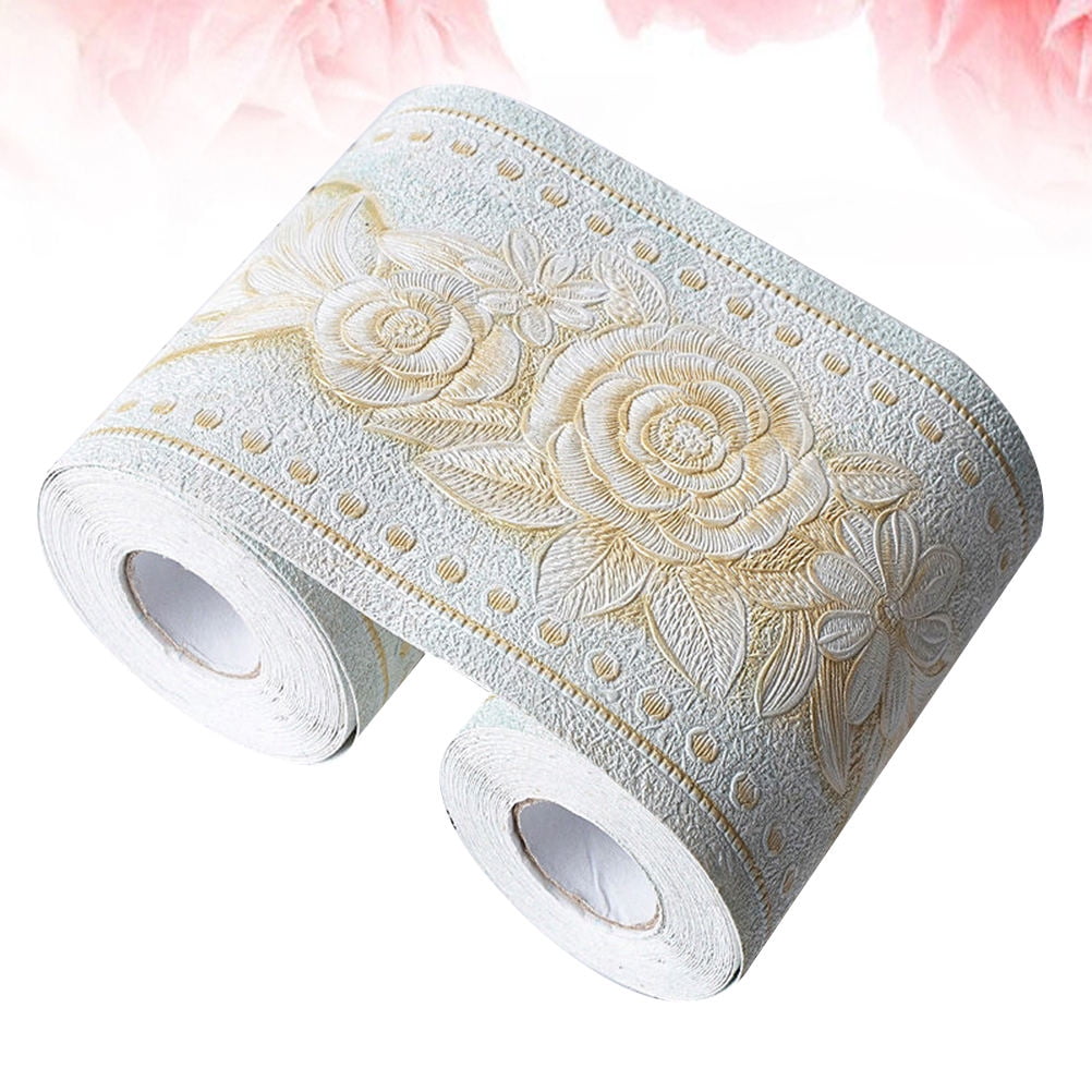 Simple Fall Color Background Pattern Toyvian Waterproof PVC Wallpaper Border Sticker for Wall Decoration ...
