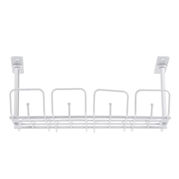 Toyvian Grey Cable Organizer Storage Shelf, 1 Set for Efficient Home and Office Cable Management, Keeps Workspace Neat and Tidy