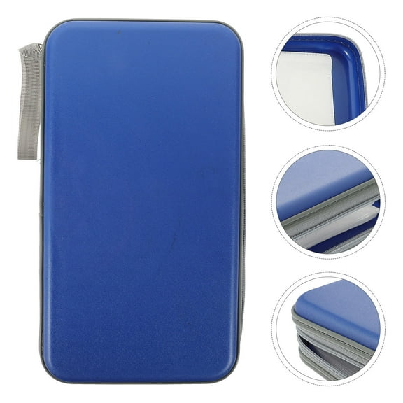 Toyvian dvd organizer CD Case Blue Storage Dustproof Users with /DVDs 1Pcs