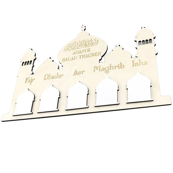 Toyvian eid mubarak countdown calendar Decorative Wall Calendar Wooden 1Pack Timely Reminder for Eid Celebration
