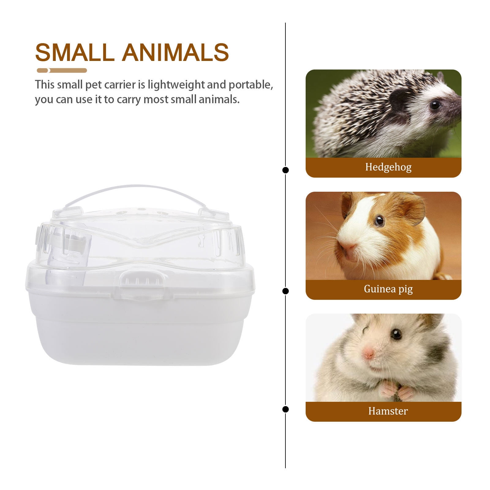Photo inspiration: Toyvian Compact White Hamster Carrier Cage For Outdoor Travel With Photo Inspiration