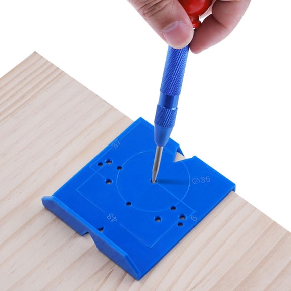 Toyvian hardware jig for cabinets and drawers Concealed Hinge Jig Blue for Toolkits 1Pack