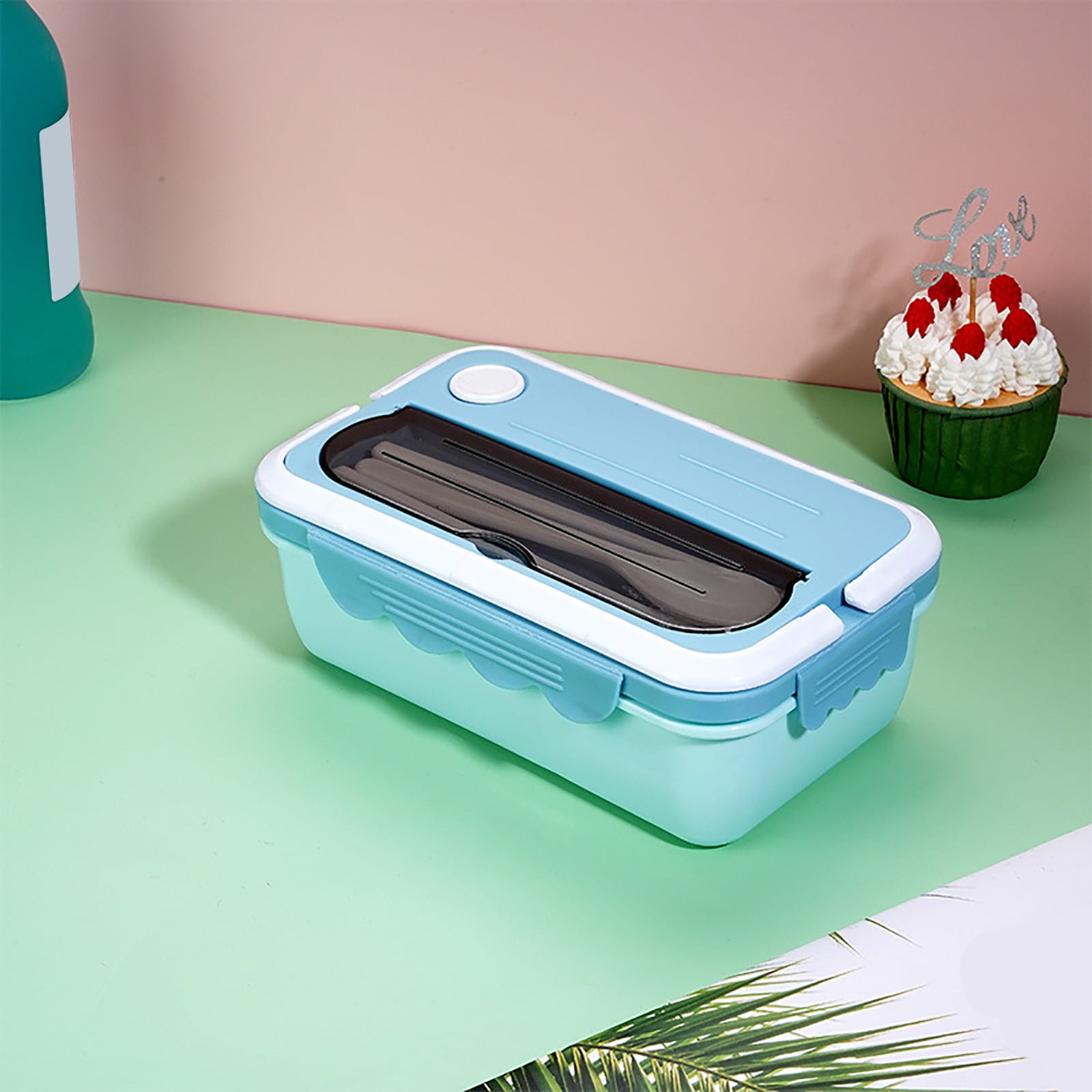 TozuoyouZ Divided Lunch Box for Christmas Potluck Microwaveable Plastic ...