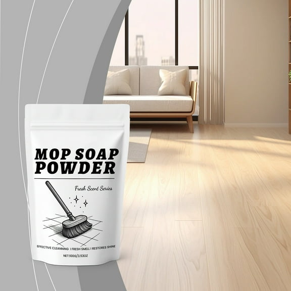 Tozuoyouz Hardwood Floor Cleaner Floor Cleaning Powder Home Cleaning Decontamination And Scales Removal Wooden Tile Floor Brightening Maintenance And Cleaning White 3.53Oz