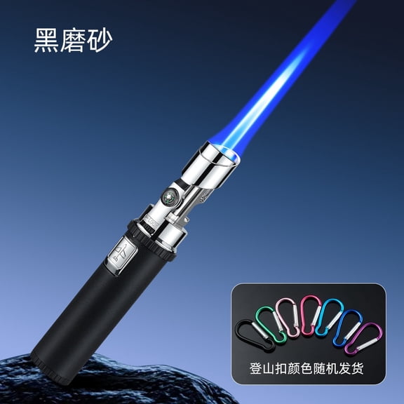 Tozuoyouz Refillable Torch Lighter Butane Torch Lighters For Candle Adjustable Flame Pen Lighter 6-Inch Butane Gas Lighter For Bbq Stove Grill Candle Camping B