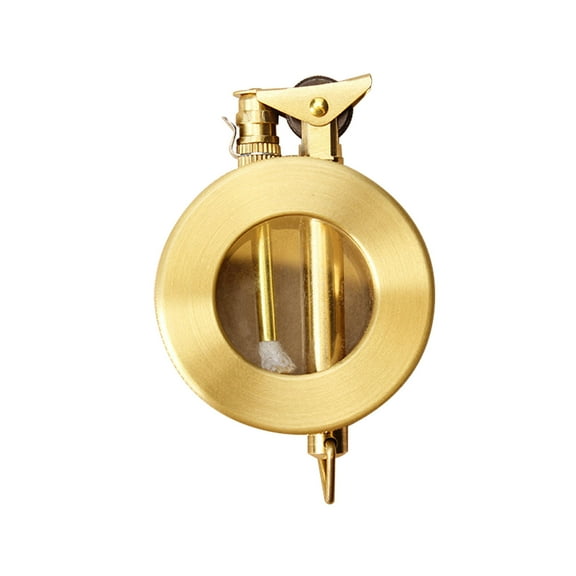 Tozuoyouz Vintage Lighter, Trench Lighter, 2 In 1 Permanent Match Lighters, Cool Kerosene Lighters, Creative Auto Fire Starter, Birthday Choice For Men Dad Husband Gold