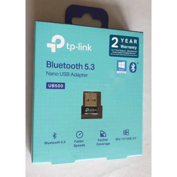 Tp-Link Ub500 Bluetooth 5.3 Wireless Usb Dongle Adapter (Win 11/ 10/8.1/7) Black