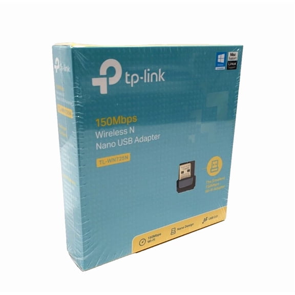 Tp-Link Wireless N Nano Usb Wifi Adapter, 150Mbps/2.4 Ghz Dongle (Tlwn725N)