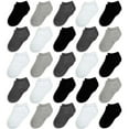 thumbnail image 1 of Kids Socks, 25 Pairs Toddler Socks Low Cut for Boys Girls 1-13 Years Old Back to School Children Ankle Socks Set, 1 of 5