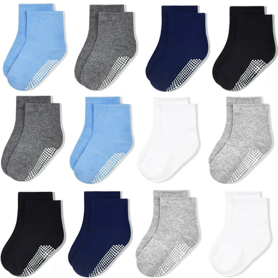 Tphon Unisex Breathable Non-Slip Cotton Athletic Socks, (12-Pack)