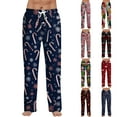 thumbnail image 1 of Tplvbz 2025 Men's Pajama Pants - Soft Knit Christmas Lounge Pants, Cozy Elastic Waist Sleepwear, Festive Holiday Pj Pants for Men, Relaxed Fit, 1 of 8
