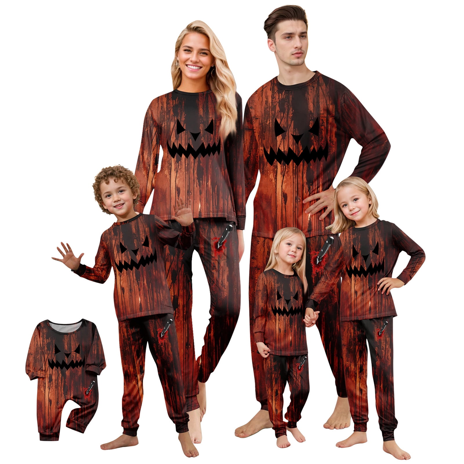 Tplvbz Matching Pajamas for Family Halloween Ghost Pjs Cute Holiday ...