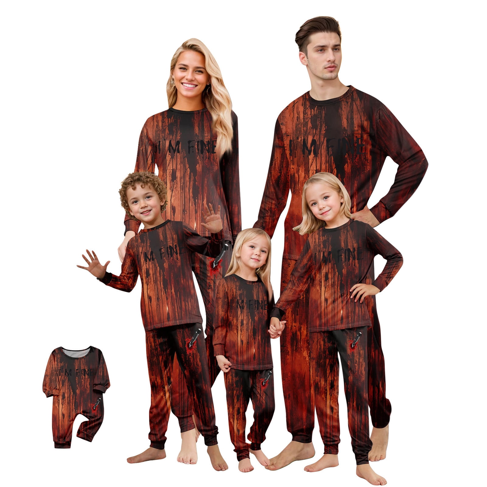Tplvbz Matching Pajamas for Family Halloween Ghost Pjs Cute Holiday ...
