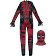 Tplvbz Men's Superhero Deadpool Costume Cosplay Bodysuit Jumpsuit
