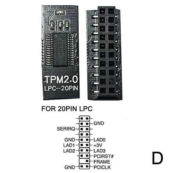 Tpm2.0 Security Module Supports Multi-brand 20-1pin 14 Motherboards 18 12 S1N4