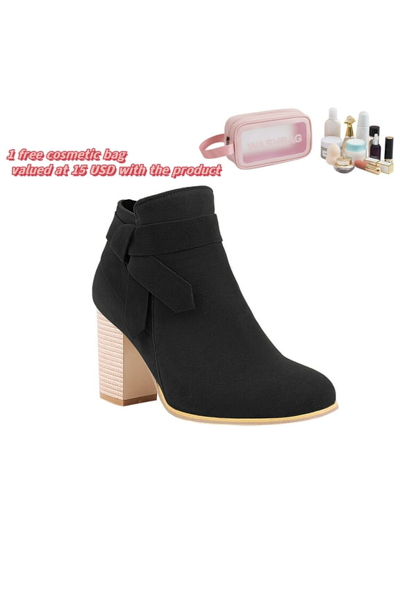Ankle Boots For Women Women Boots Low Heel Boots Peak Toe High Heel Ankle-High Daytime Work Boots