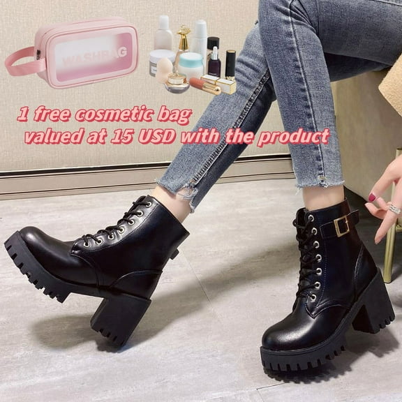 Tponi Boots For Women Ankle Booties Boots For Women Boots Round Toe High Heel Ankle-High Easter Chelsea Boots