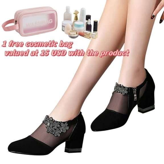 Tponi Girls Boots Clearance Shoes Women Boots Womens Chelsea Boots Pointy Toe High Heel Knee-High Cocktail & Party Booties