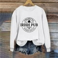 thumbnail image 1 of Tponi Ladies Shamrock St Patrick Day Tshirts Crew Neck Top Long Sleeve Shamrock Multicolor Casual Shamrock St. Patrick'S Day Gift Tee M, 1 of 4