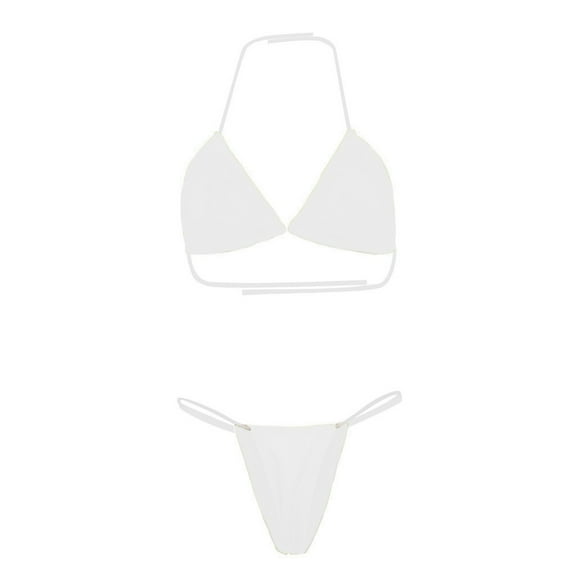 Tponi Matching Family Swimsuits One-Piece White Women Swimsuit Clearance XL