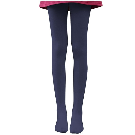 Tponi Nude Tights semi-opaque Pantyhose Thigh-High Navy XL Girls Tights Clearance