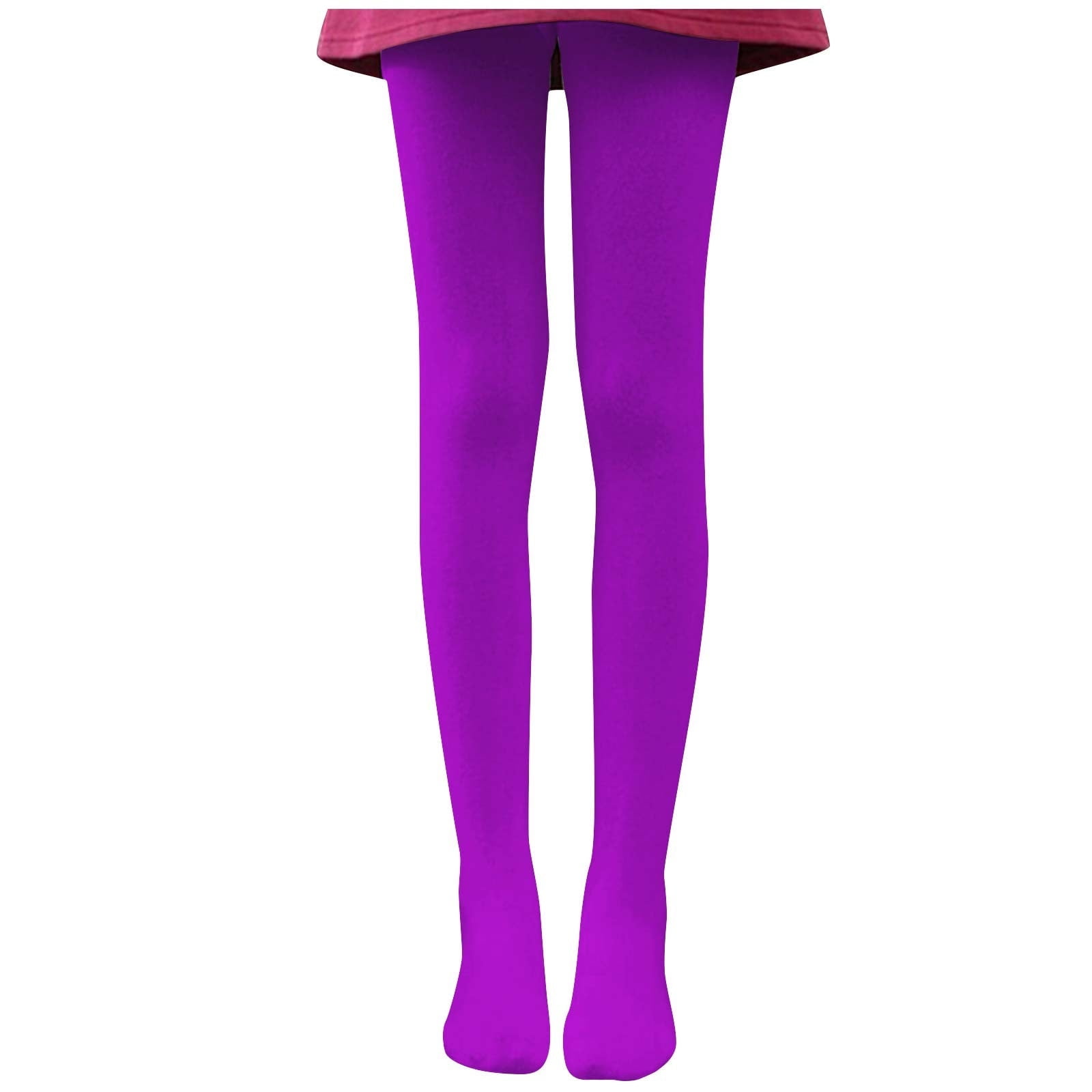 Tponi Opaque Tights For Women Semi Opaque Pantyhose Thigh High Purple