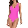 thumbnail image 1 of Tponi Rufflebutts Swimsuit Girls One-Piece Elastic Hot Pink Clearance Womans Purple Bikini Panties S, 1 of 6