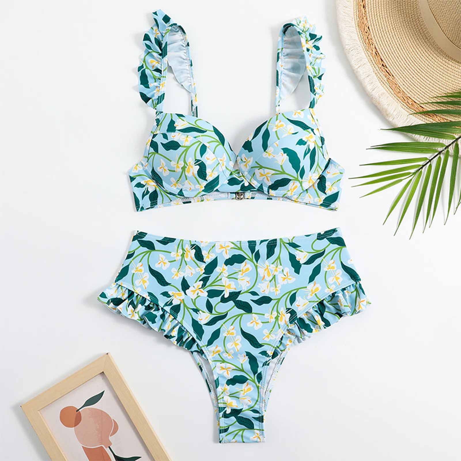 Tponi Sexy Swimsuits For Women One Piece Green Swimsuit Clearance Push