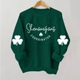 thumbnail image 1 of Tponi St Pattys Day Shirts Women Crew Neck Top Long Sleeve Shamrock Multicolor St Patricks Day Shirt For Women M, 1 of 4