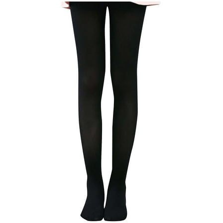 Tponi Tights For Women semi-opaque Pantyhose Thigh-High Black XL Clear Tights