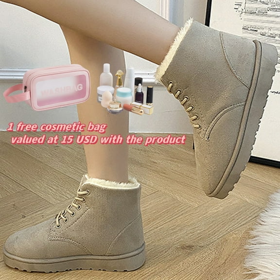 Tponi Winter Boots For Women Clearance Shoes Women Boots Womens Chelsea Boots Round Toe Low Heel Ankle-High Dressy Slouch Boots