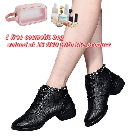 Tponi Women Boots Western Women Boots Womens Chelsea Boots Round Toe Mid Heel Ankle-High Holiday Snow Boots