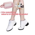 thumbnail image 1 of Tponi Womens Fall Boots Women Boots Cleaner Womens Chelsea Boots Round Toe Mid Heel Ankle-High Casual Slouch Boots, 1 of 4