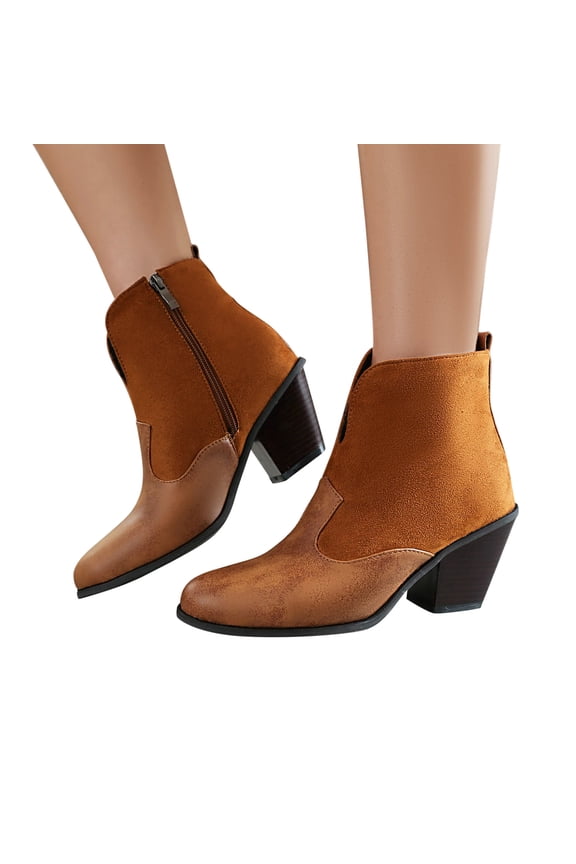 womens winter boots clearance Women Boots Clearance Size 7.12womens Western Boot Clearance Womens Dress Boots Peak Toe High Heel Ankle-High Work Booties